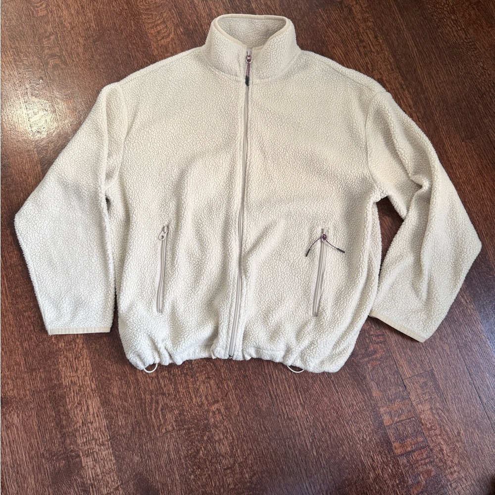Weekday Cream Fleece Jacket